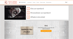 Desktop Screenshot of naambord.nl